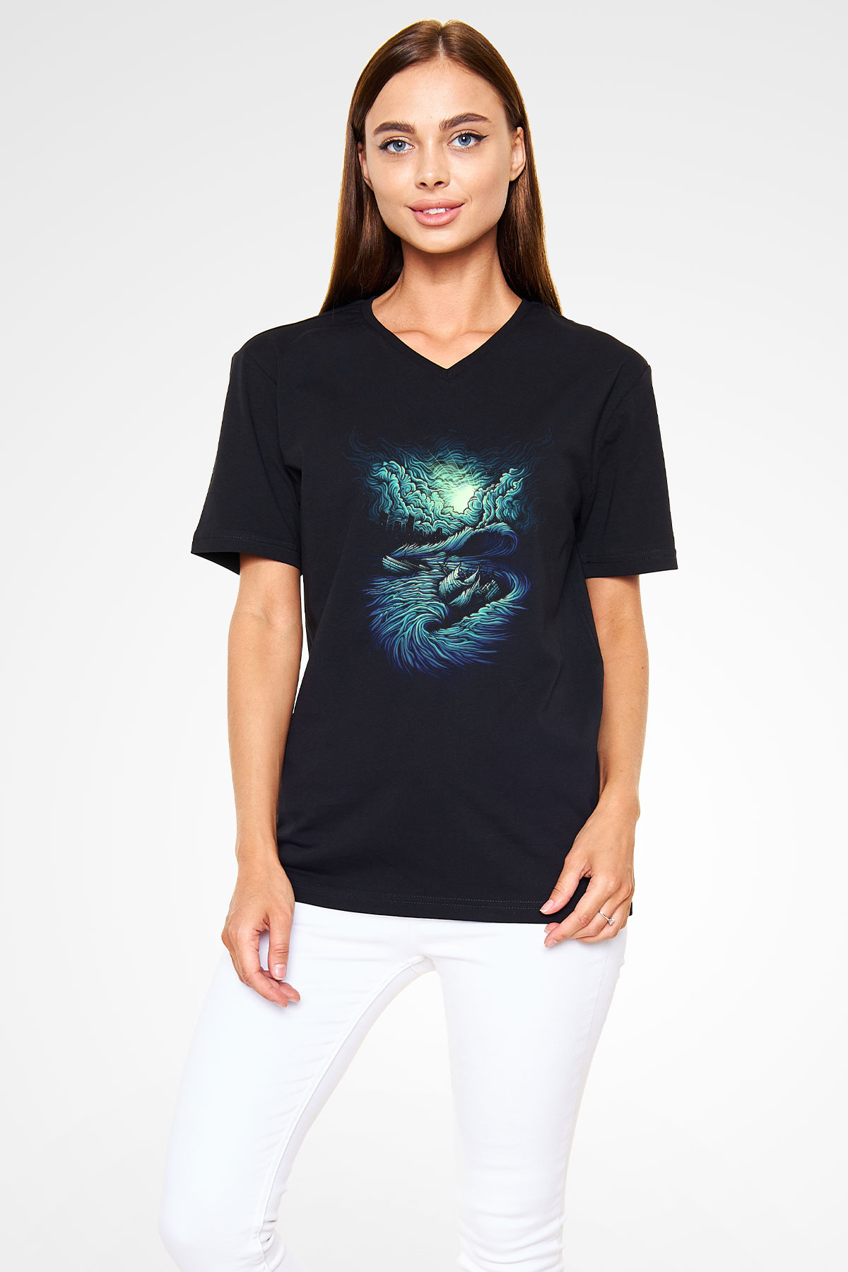 Parkway Drive Siyah Unisex V Yaka Tişört T-Shirt