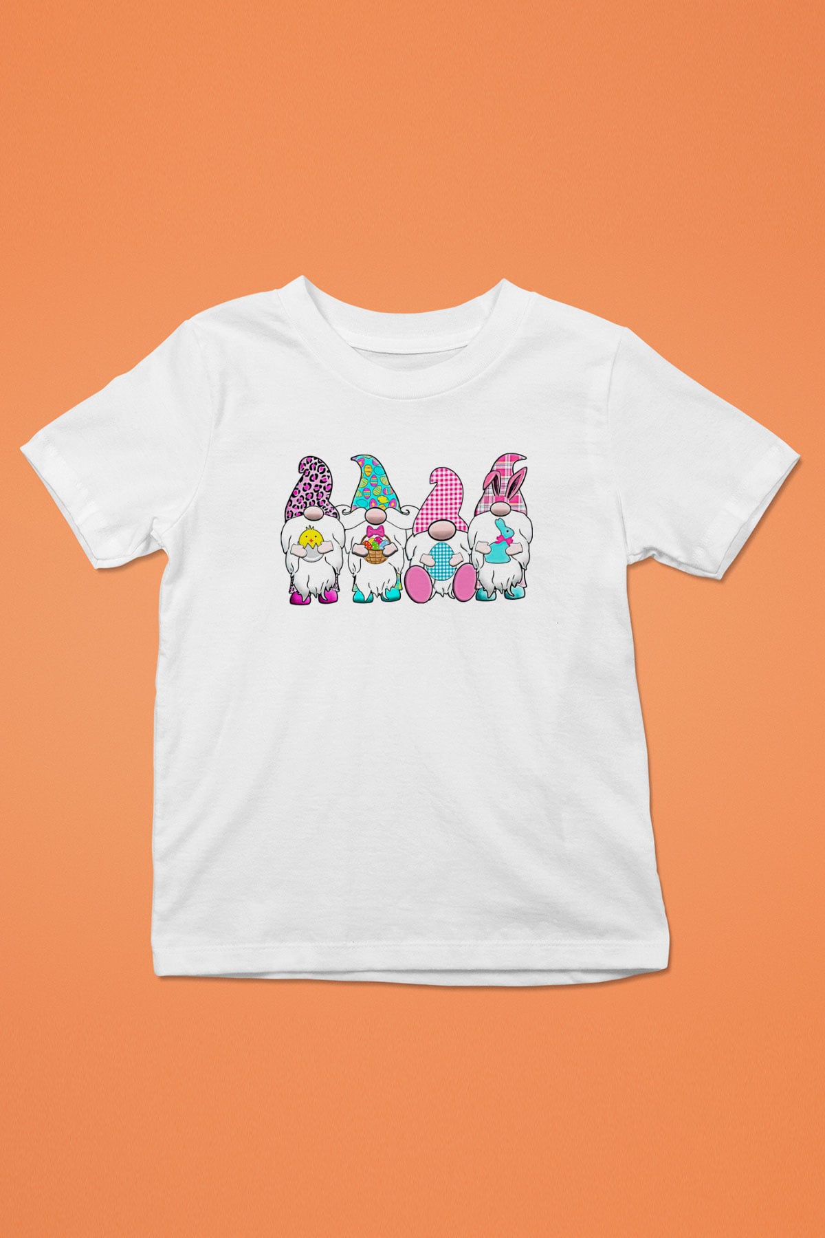 Paskalya Baskılı Beyaz Unisex Beyaz Çocuk Tişört - Tshirt