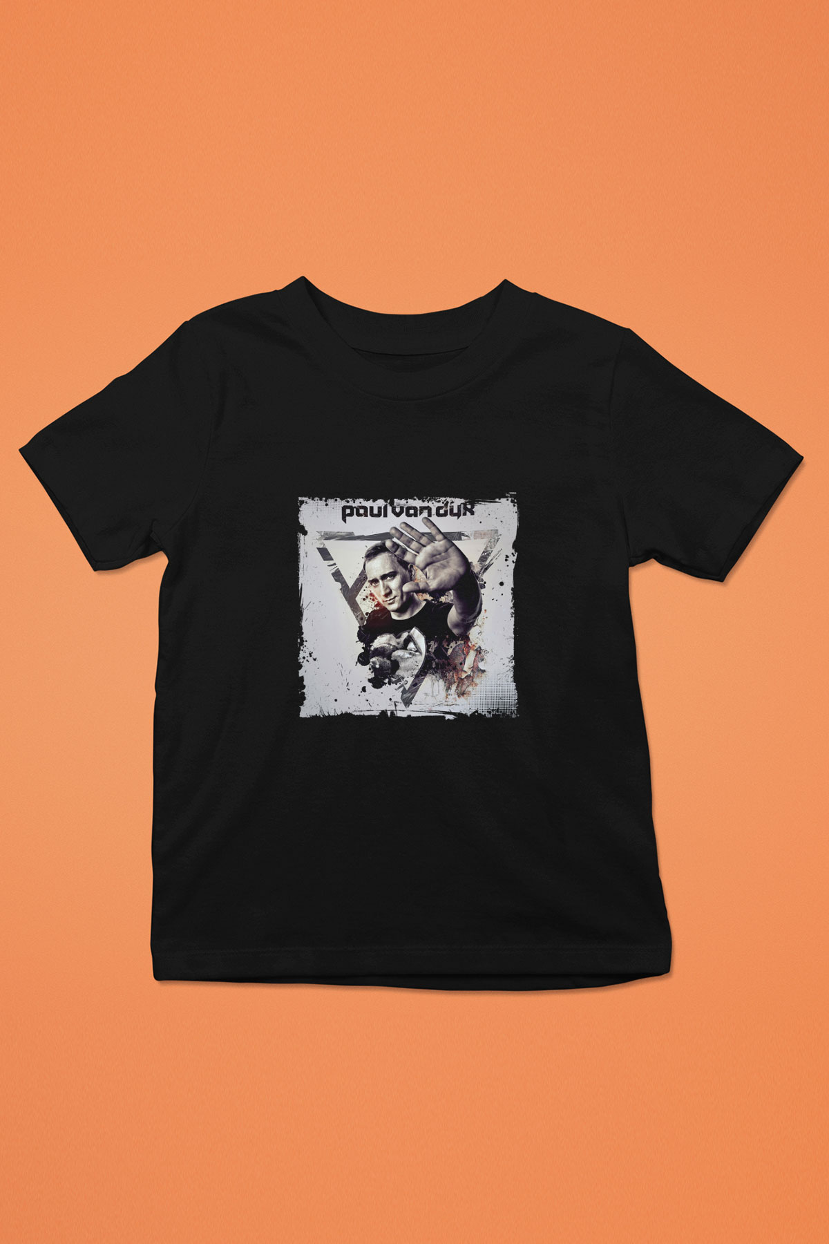 Paul Van Dyk Baskılı Unisex Siyah Çocuk Tişört