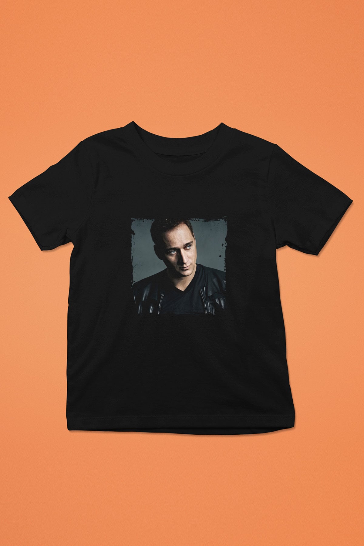 Paul Van Dyk Baskılı Unisex Siyah Çocuk Tişört