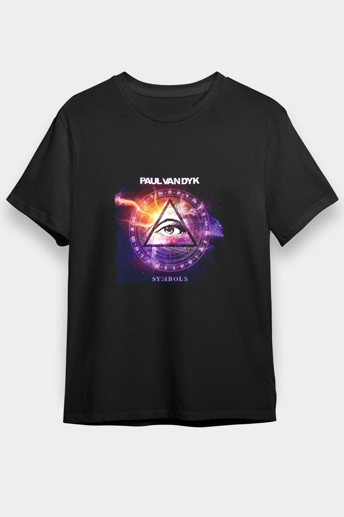 Paul Van Dyk Baskılı Unisex Siyah Tişört