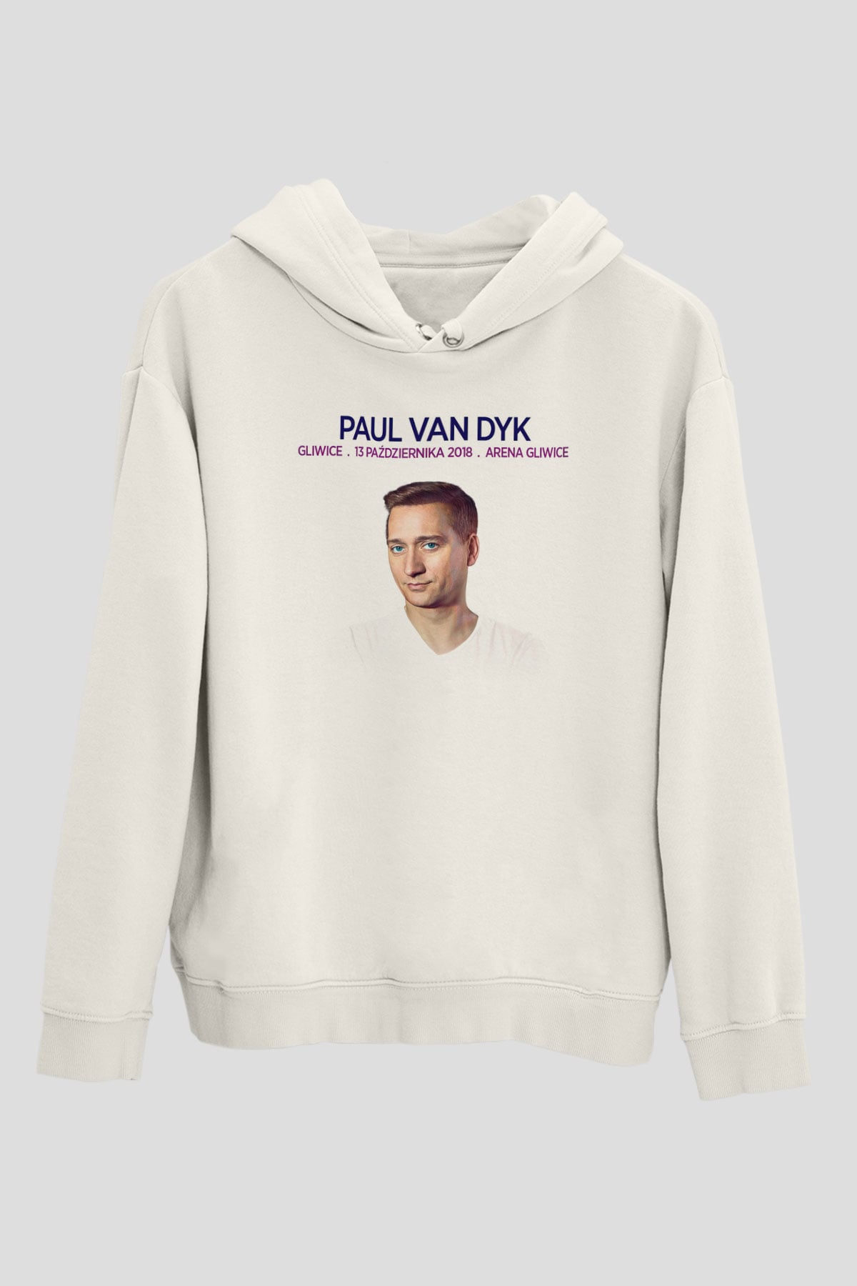 Paul Van Dyk Beyaz Unisex Kapüşonlu Sweatshirt