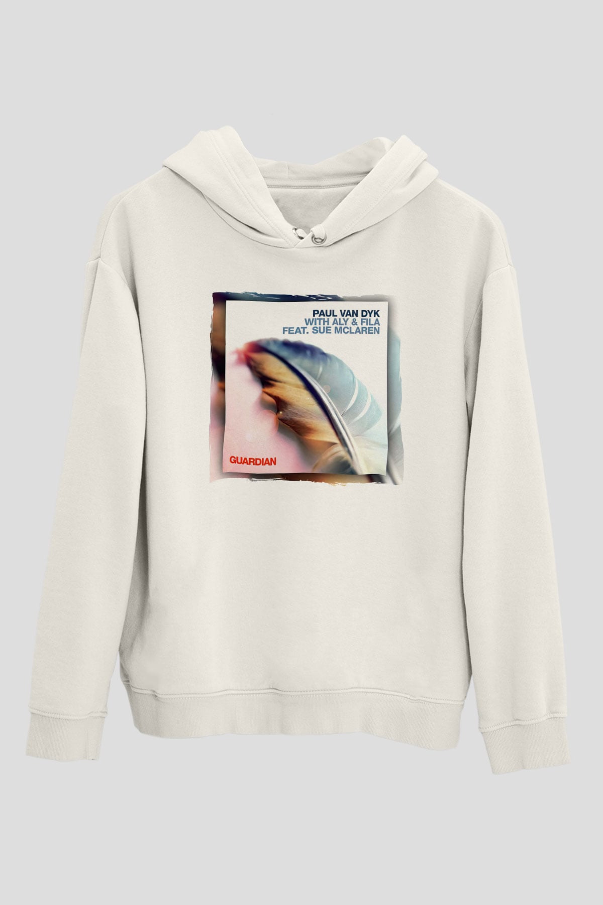 Paul Van Dyk Beyaz Unisex Kapüşonlu Sweatshirt