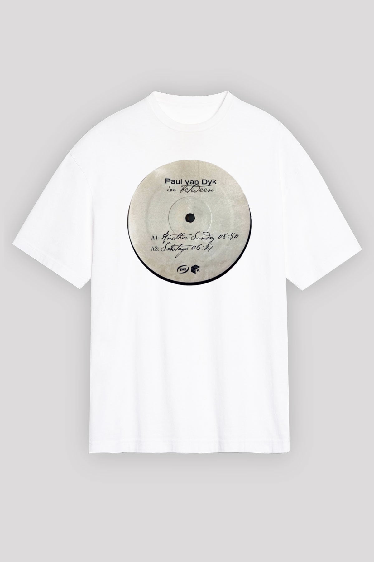 Paul Van Dyk Beyaz Unisex Oversize Tişört T-Shirt