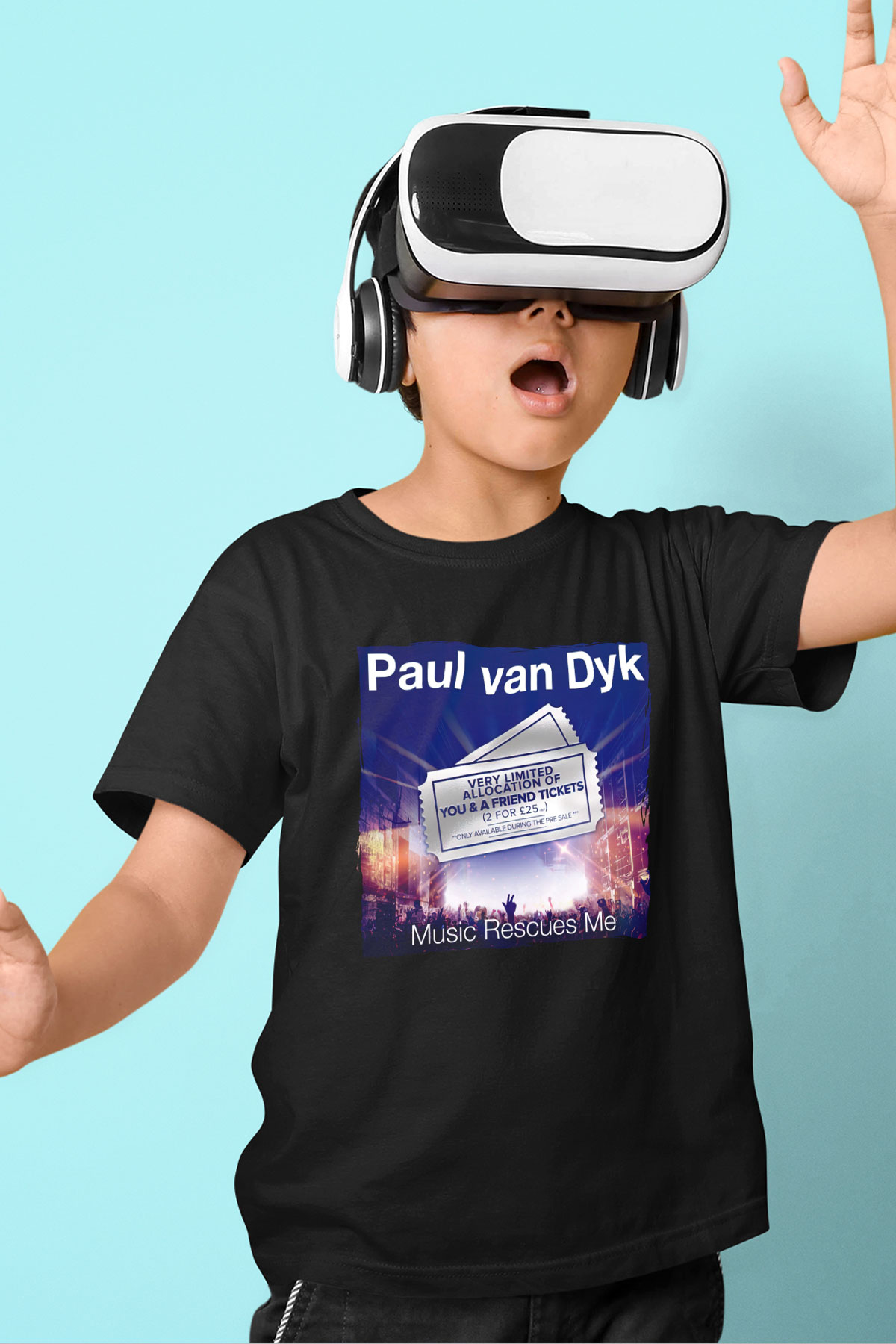 Paul Van Dyk Siyah Unisex Çocuk Tişört
