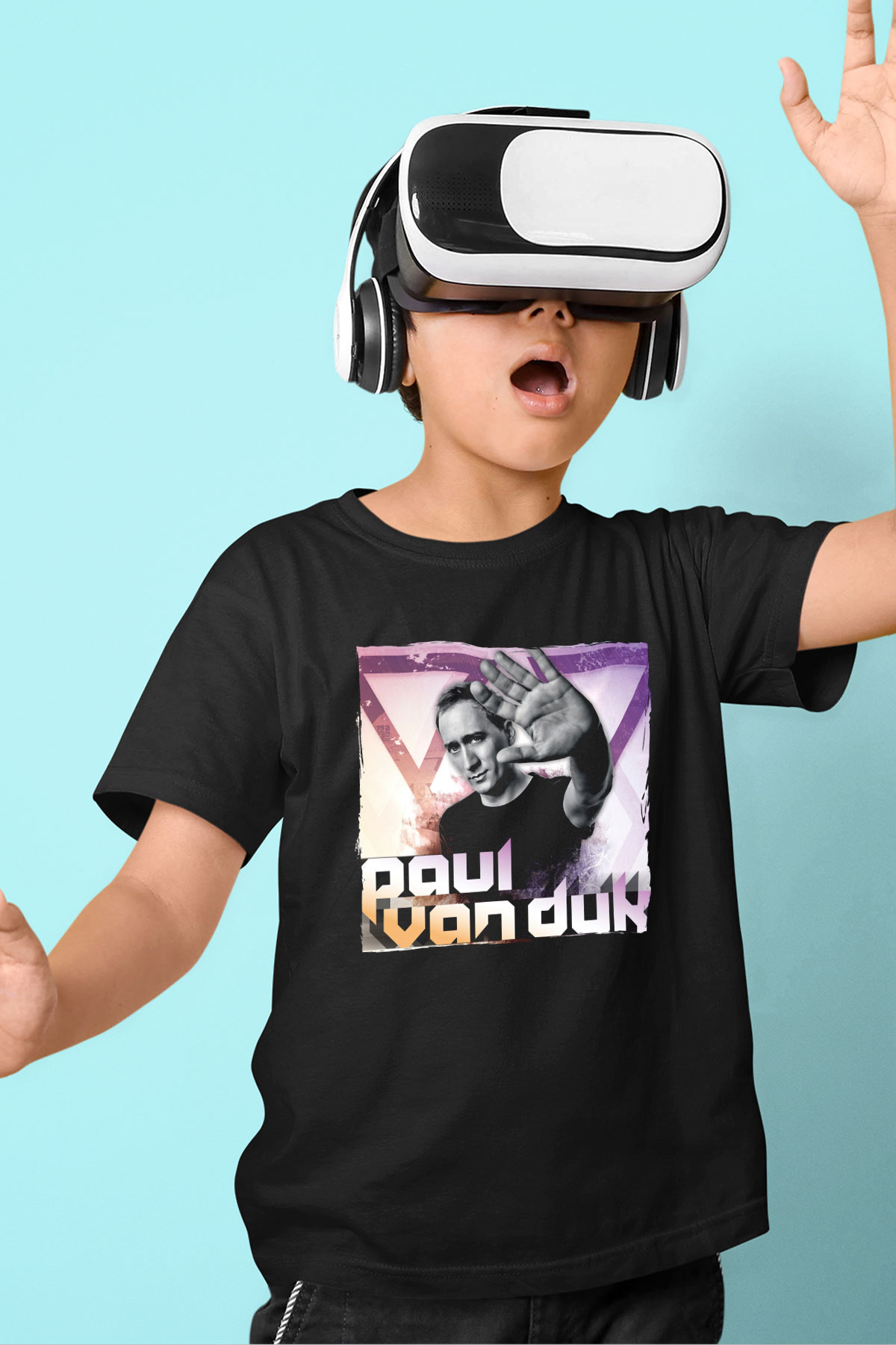 Paul Van Dyk Siyah Unisex Çocuk Tişört