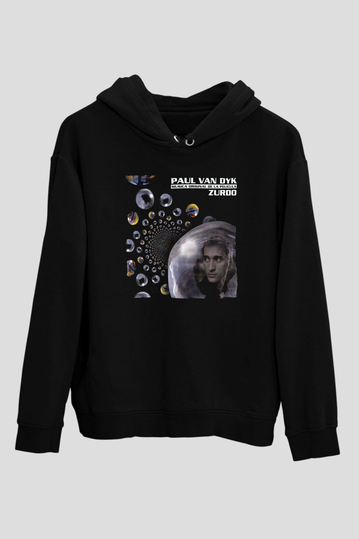 Paul Van Dyk Siyah Unisex Kapüşonlu Sweatshirt