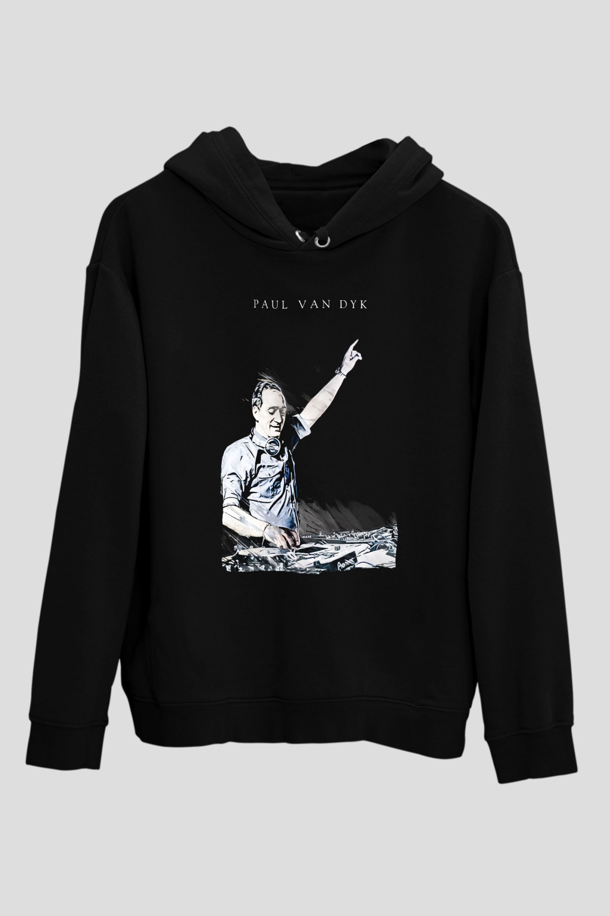 Paul Van Dyk Siyah Unisex Kapüşonlu Sweatshirt