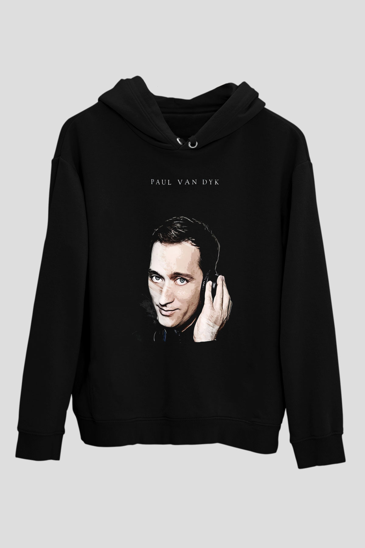 Paul Van Dyk Siyah Unisex Kapüşonlu Sweatshirt