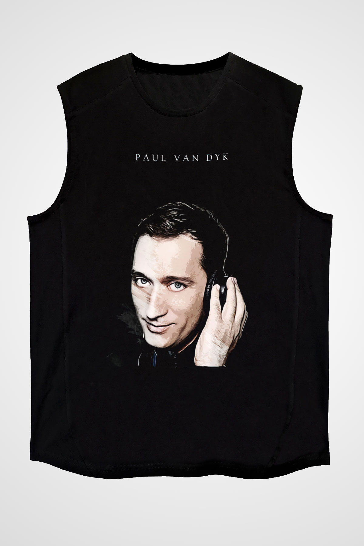 Paul Van Dyk Siyah Unisex Kolsuz Tişört