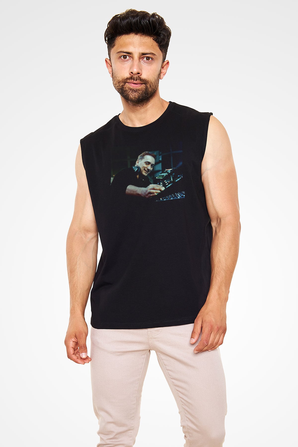 Paul Van Dyk Siyah Unisex Kolsuz Tişört