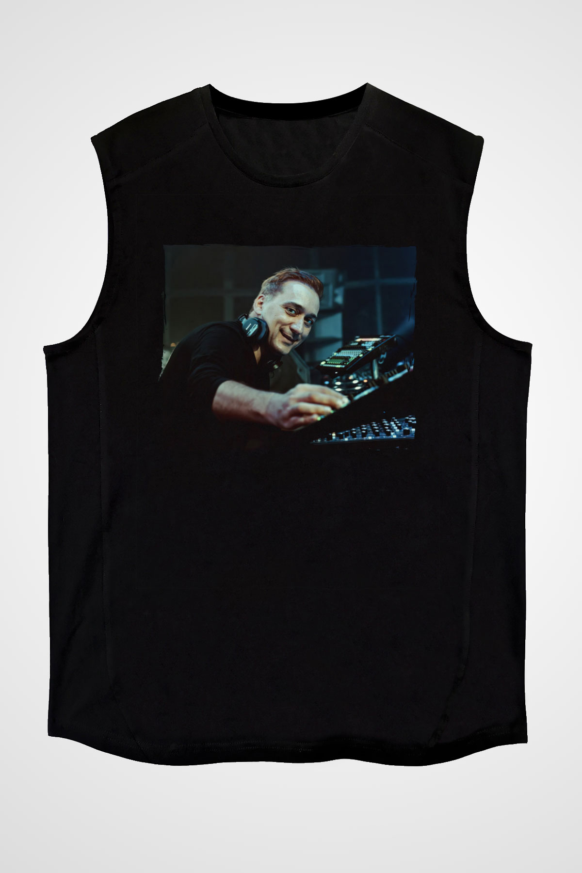 Paul Van Dyk Siyah Unisex Kolsuz Tişört
