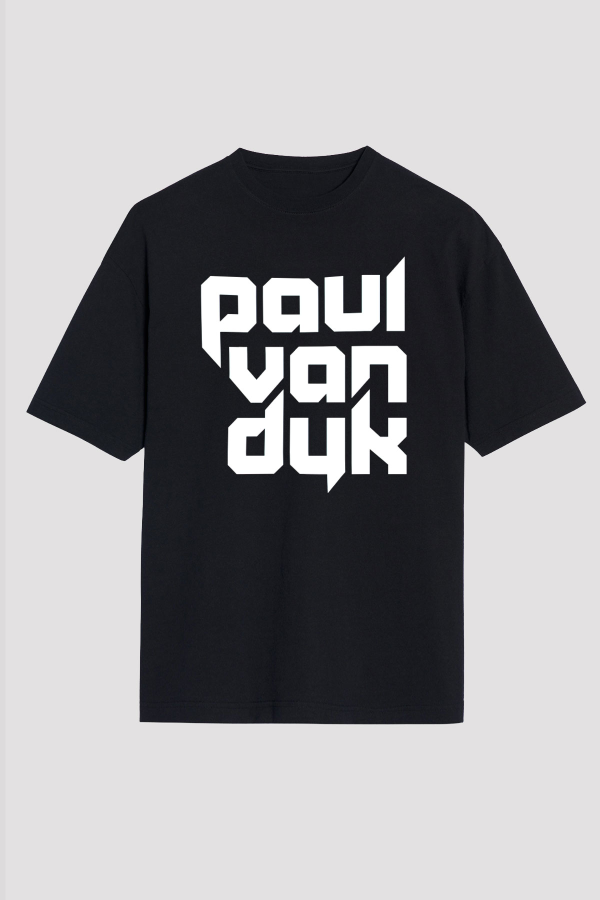 Paul Van Dyk Siyah Unisex Oversize Tişört T-Shirt