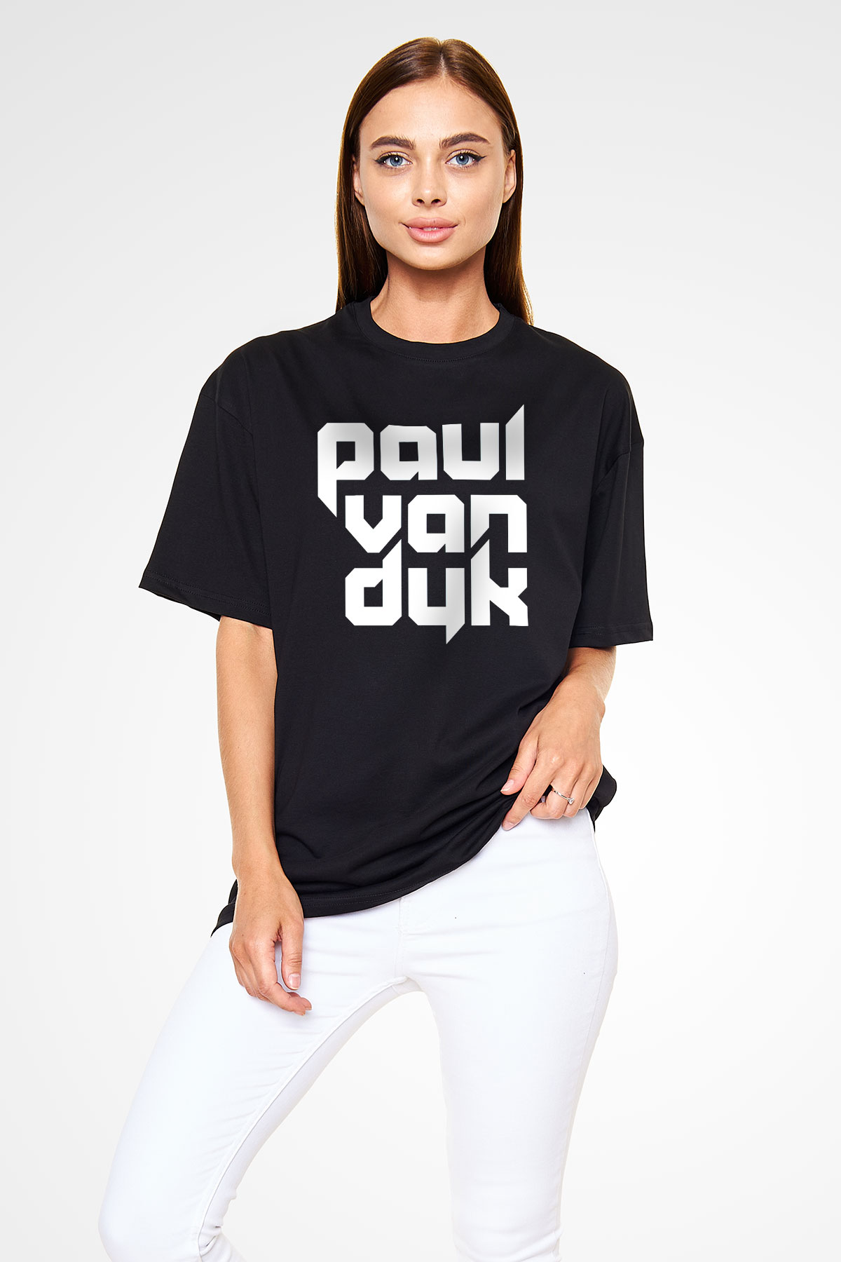 Paul Van Dyk Siyah Unisex Oversize Tişört T-Shirt
