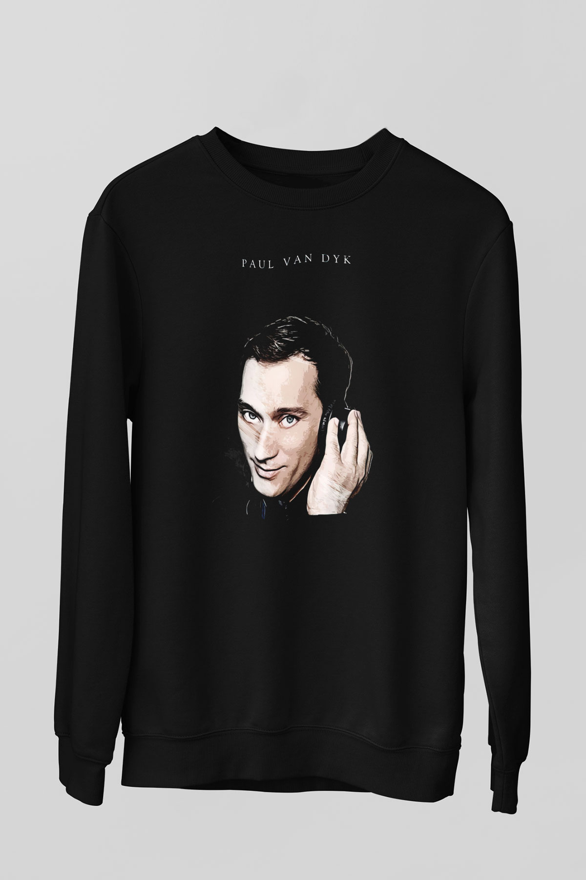 Paul Van Dyk Siyah Unisex Sweatshirt