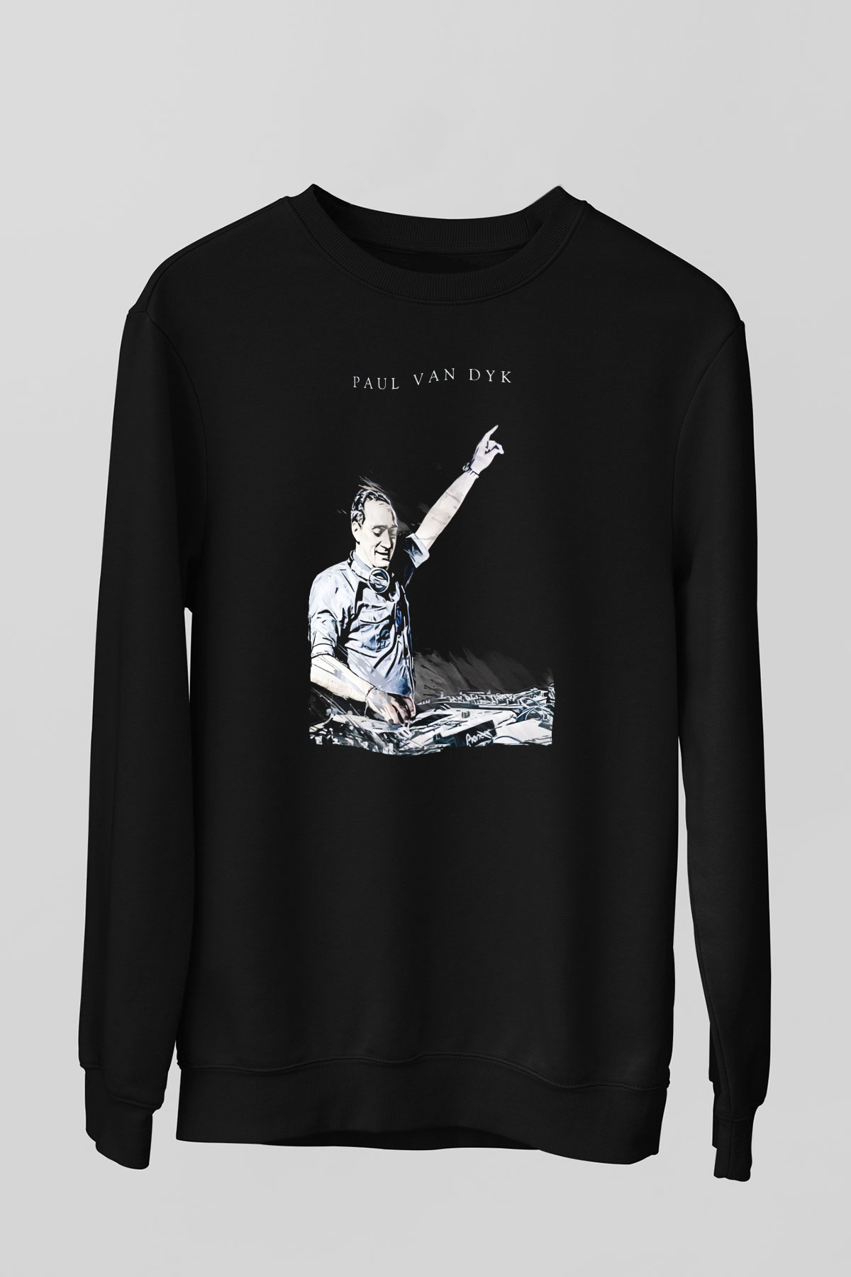 Paul Van Dyk Siyah Unisex Sweatshirt