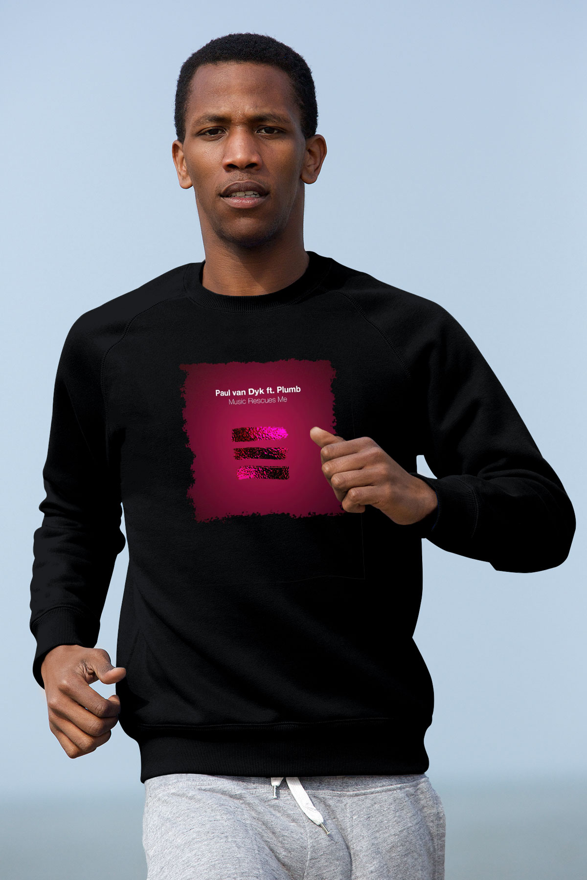 Paul Van Dyk Siyah Unisex Sweatshirt