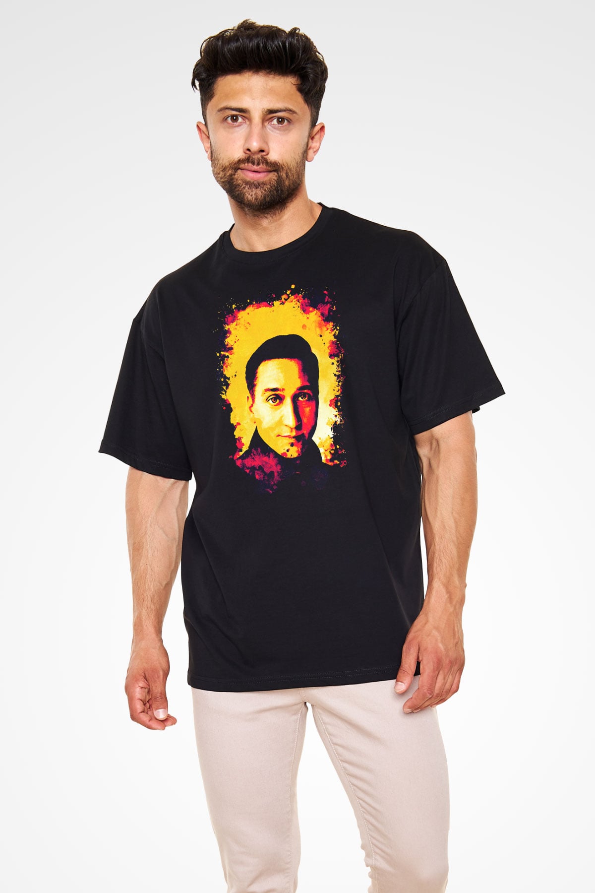 Paul Van Dyk Siyah Oversize Tişört Oversize T-shirt - TişörtFabrikası