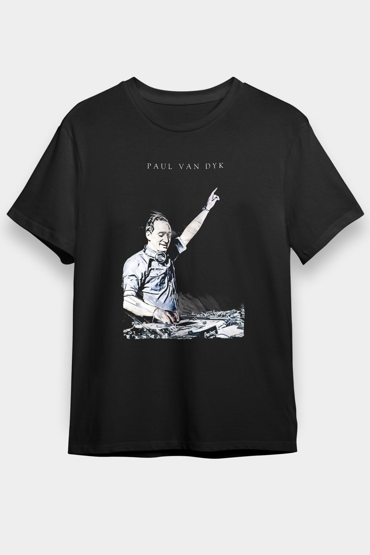 Paul Van Dyk Siyah Unisex Tişört T-Shirt - TişörtFabrikası