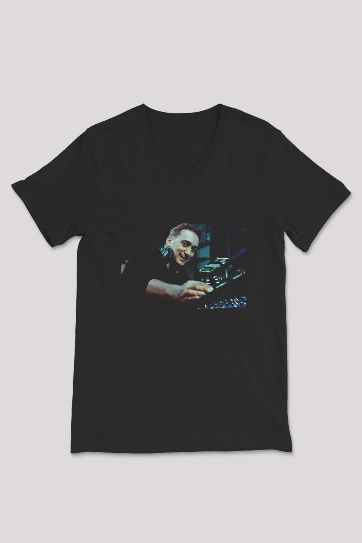 Paul Van Dyk Siyah Unisex V Yaka Tişört