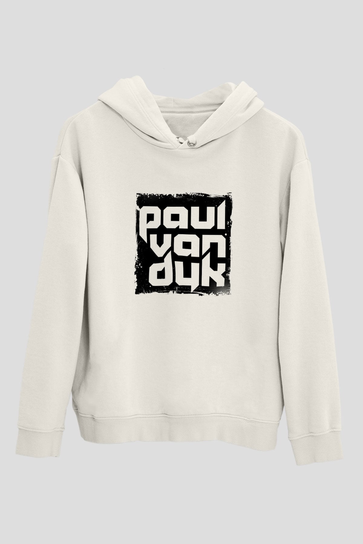 Paul Van DykBaskılı Beyaz Hoodie
