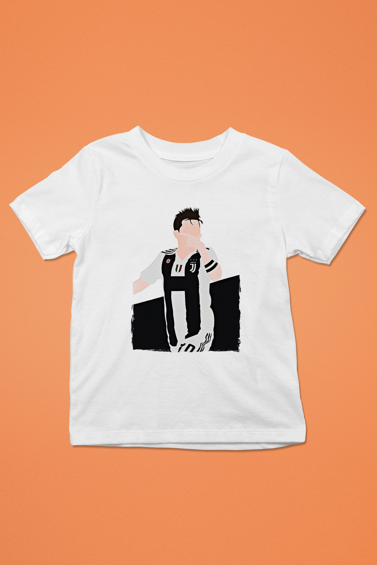 Paulo Dybala Baskılı Beyaz Unisex Beyaz Çocuk Tişört - Tshirt
