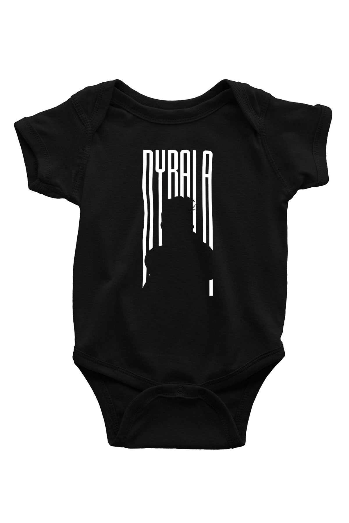 Paulo Dybala Baskılı Unisex Siyah Bebek Body - Zıbın