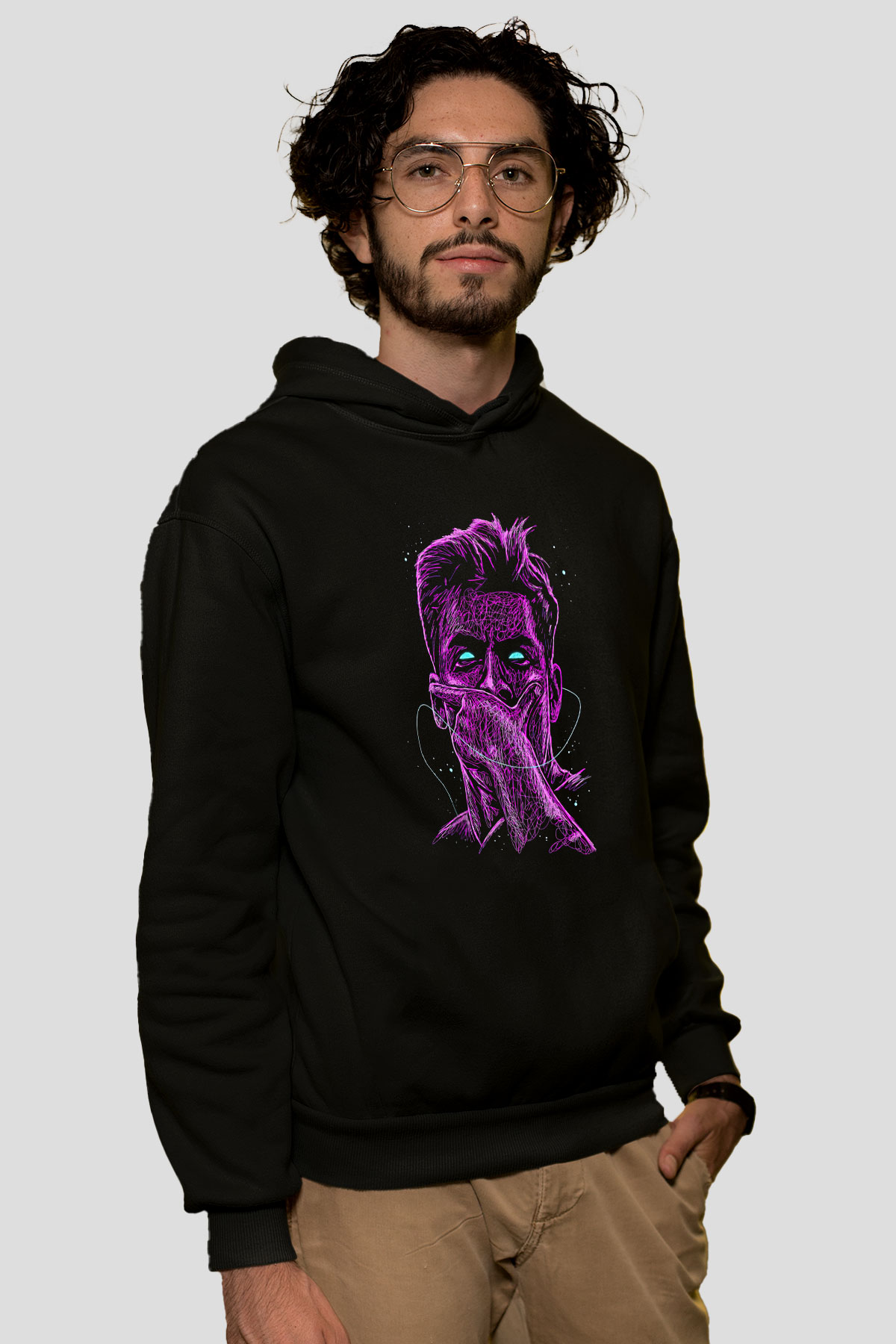 Paulo Dybala Baskılı Unisex Siyah Kapüşonlu Sweatshirt