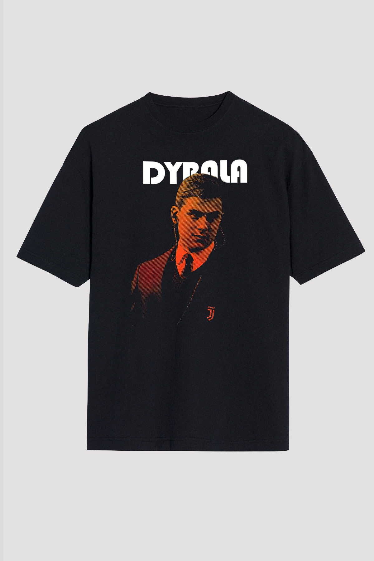 Paulo Dybala Baskılı Unisex Siyah Oversize Tişört - Tshirt