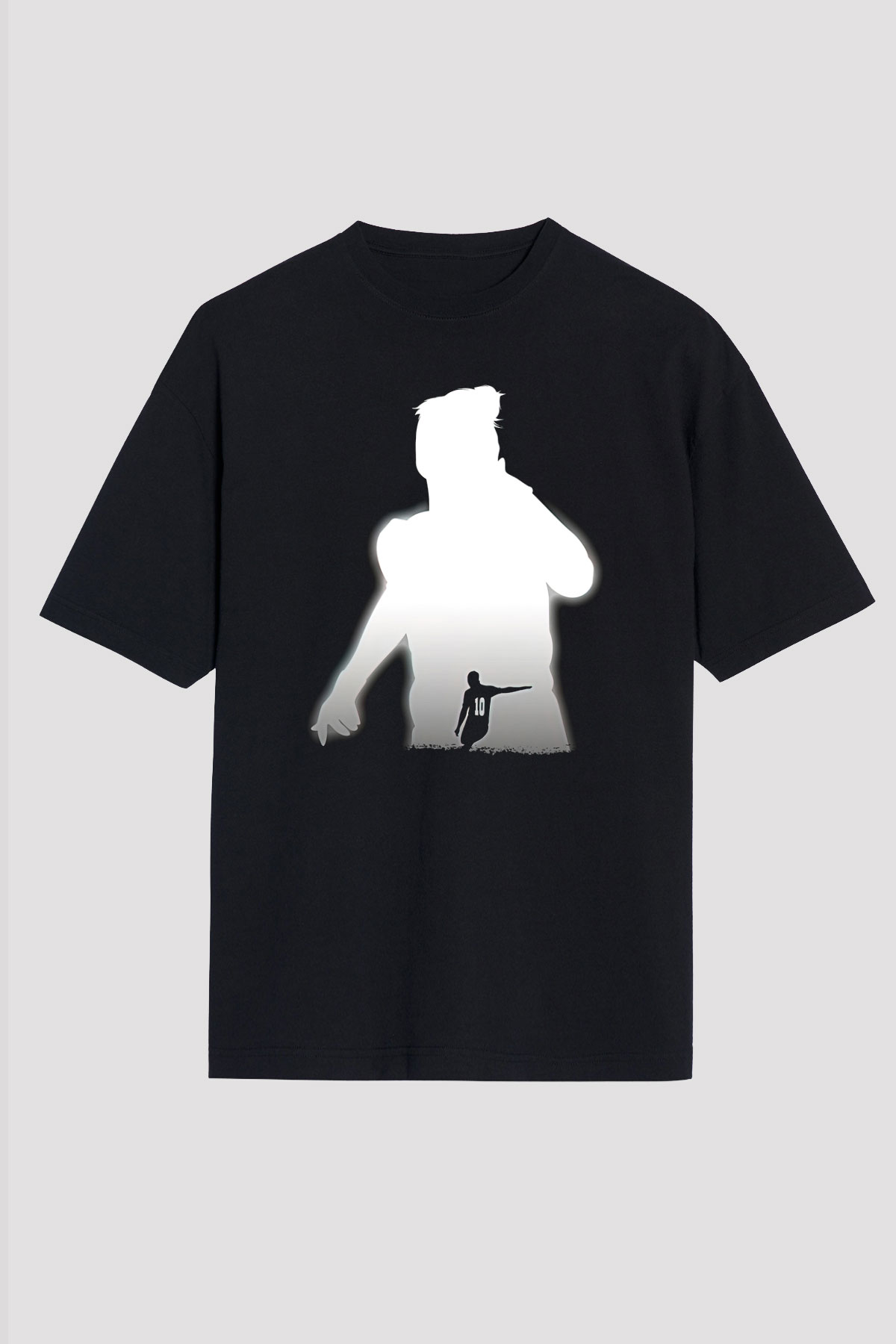 Paulo Dybala Baskılı Unisex Siyah Oversize Tişört - Tshirt
