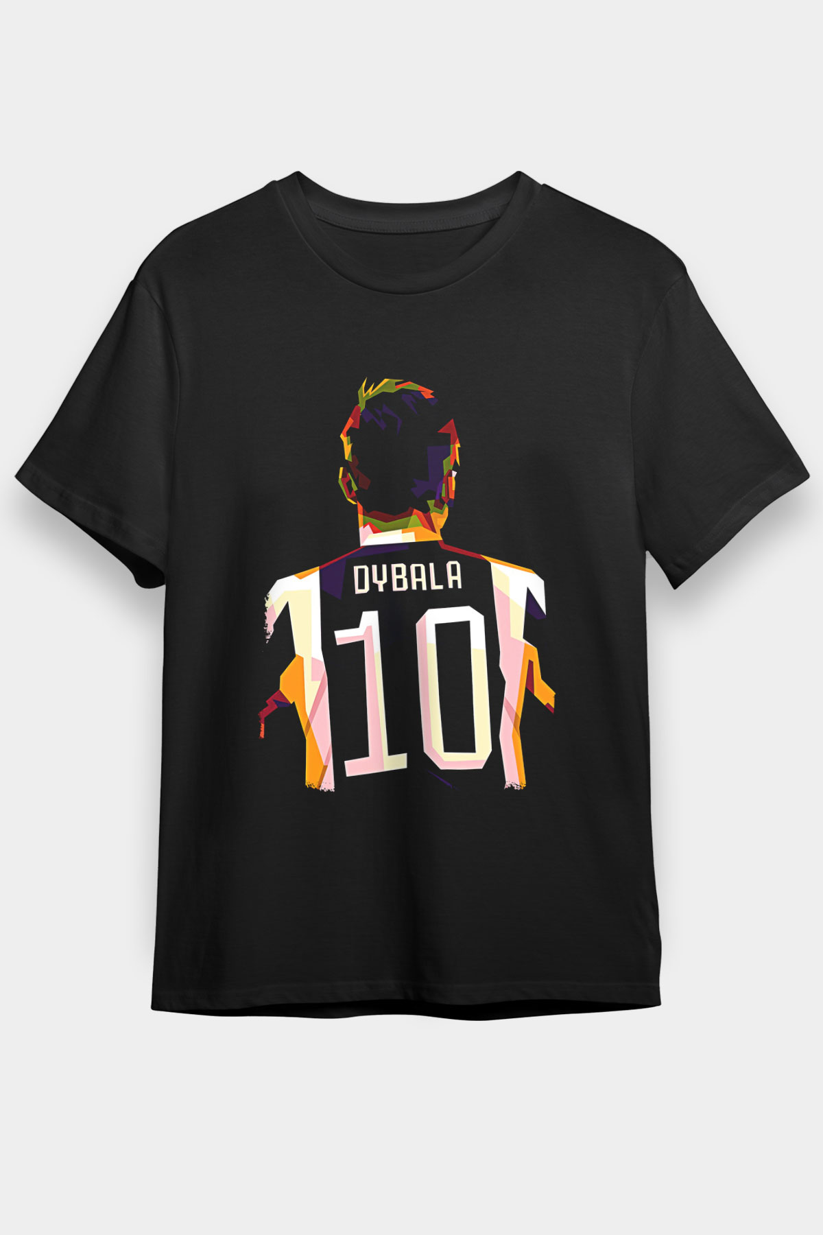 Paulo Dybala Baskılı Unisex Siyah Tişört - Tshirt