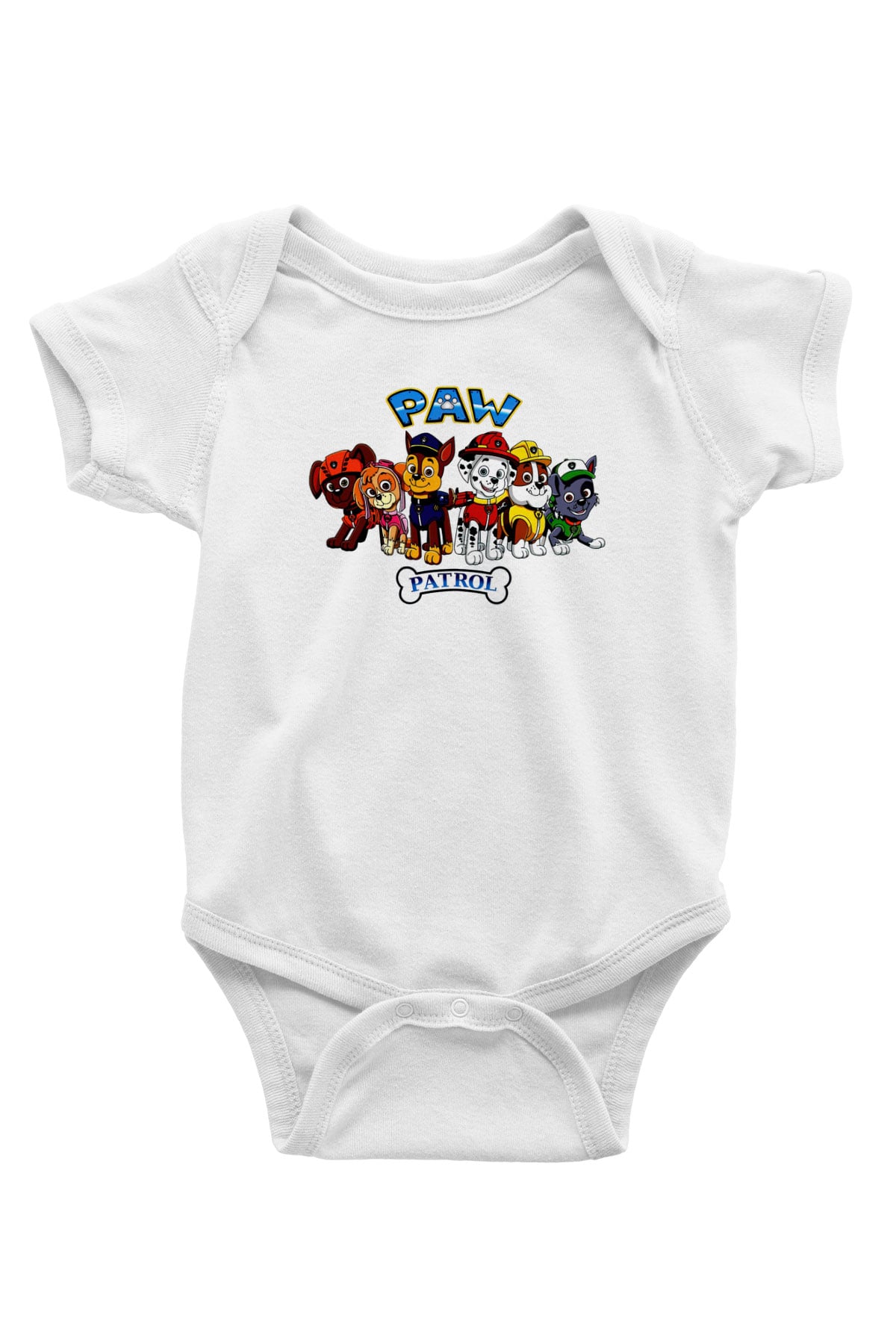 Paw Patrol Beyaz Bebek Body - Zıbın