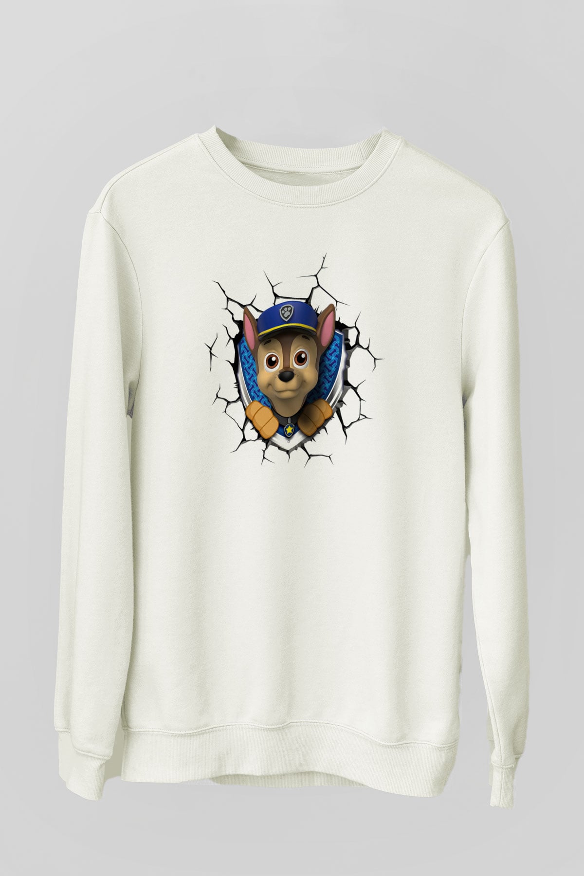 Paw Patrol Beyaz Unisex Sweatshirt