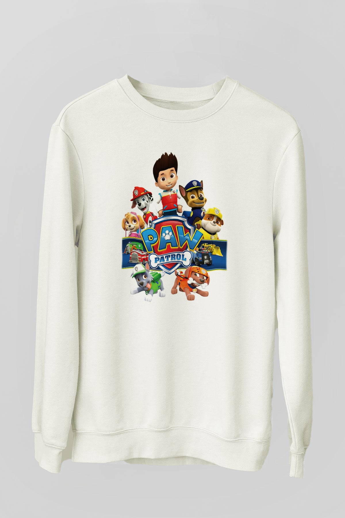 Paw Patrol Beyaz Unisex Sweatshirt