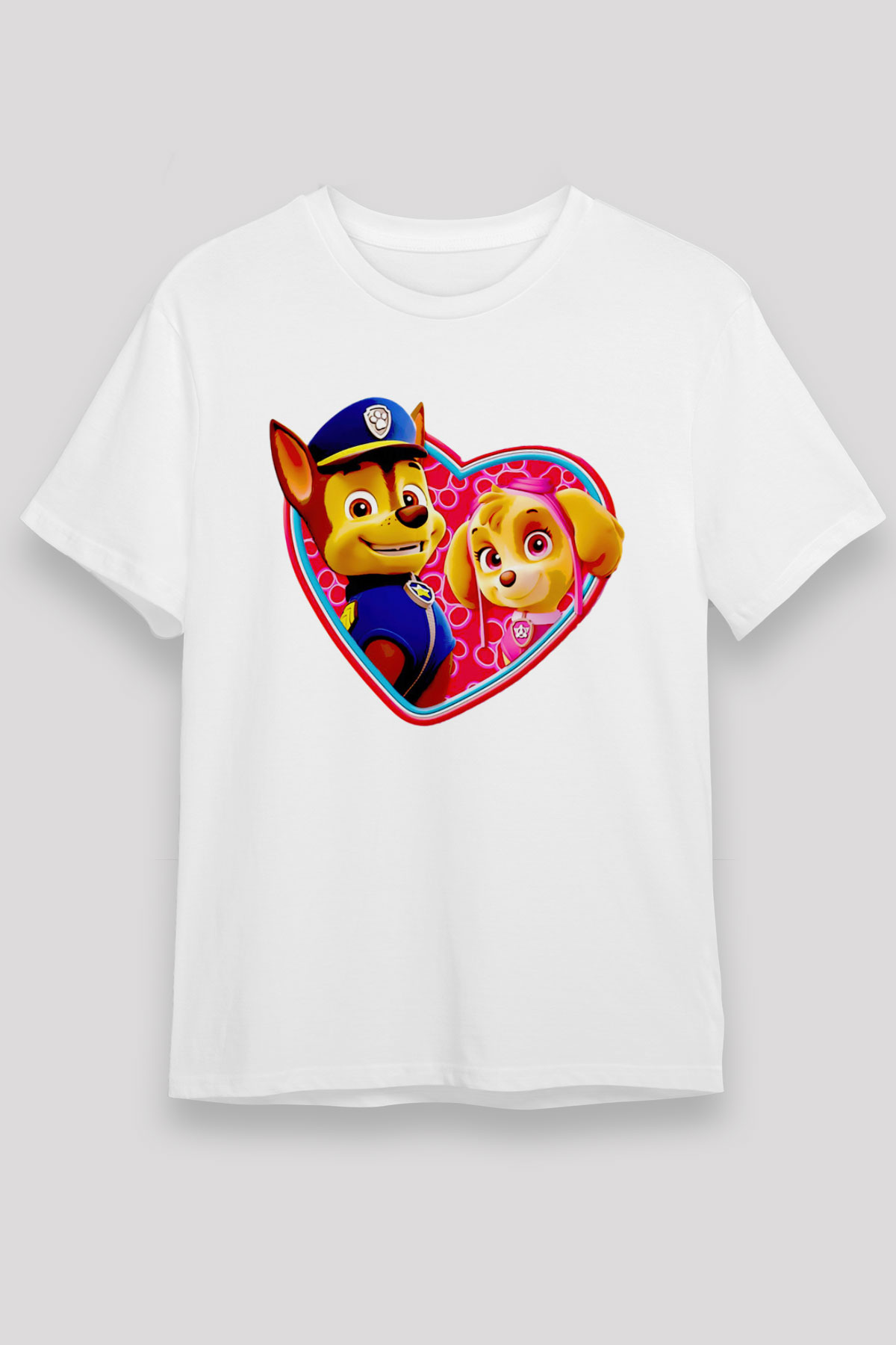 Paw Patrol Beyaz Unisex Tişört T-Shirt