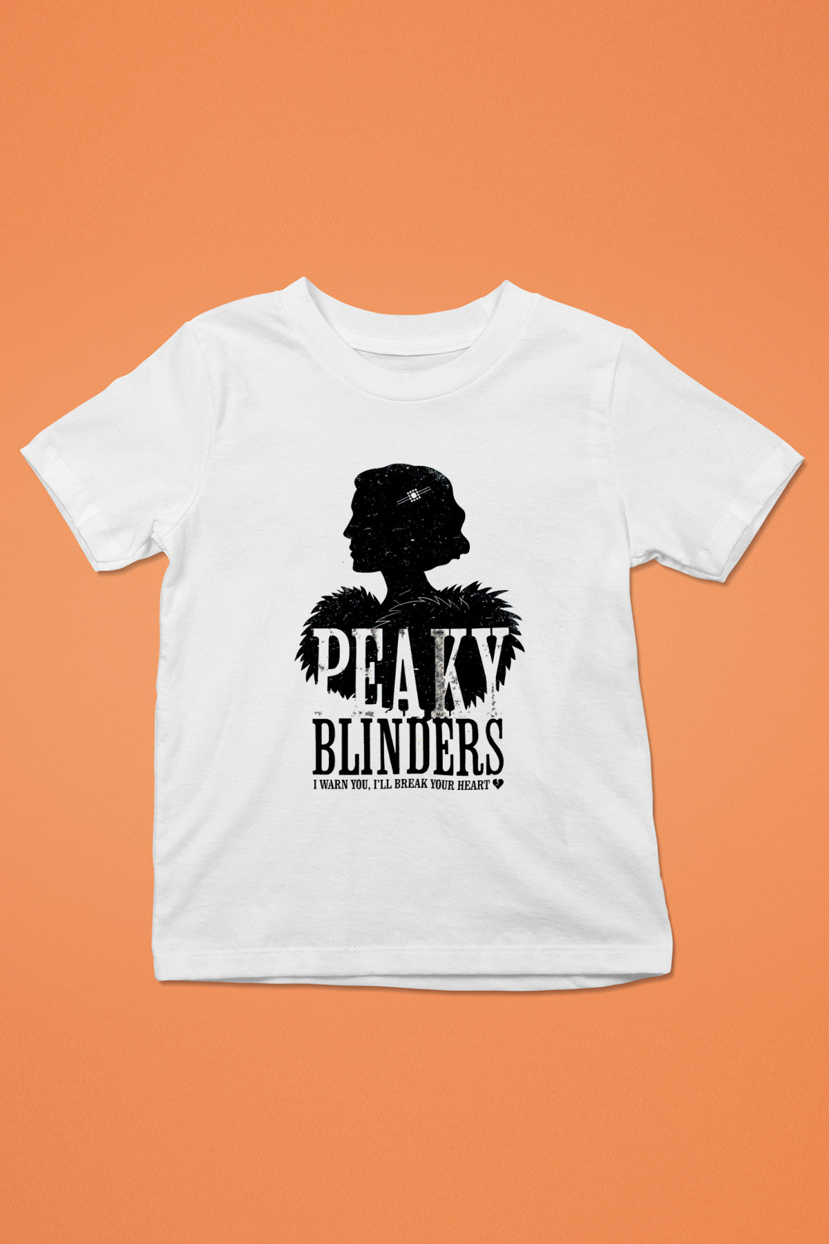 Peaky Blinders Baskılı Beyaz Unisex Beyaz Çocuk Tişört - Tshirt