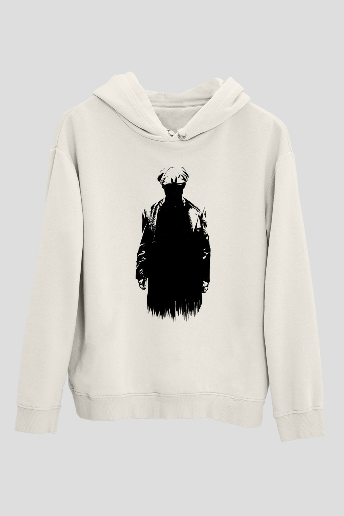 Peaky Blinders Baskılı Beyaz Unisex Hoodie