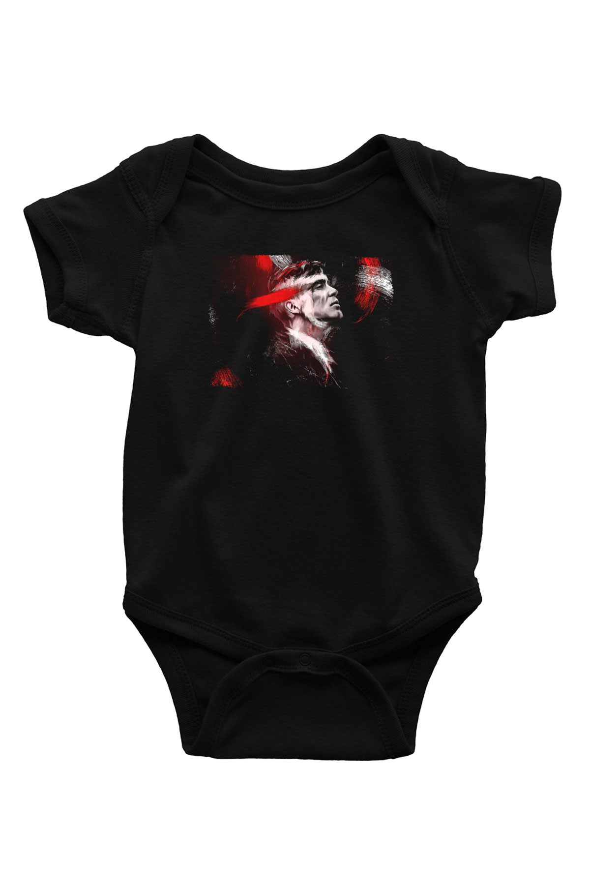 Peaky Blinders Baskılı Unisex Siyah Bebek Body - Zıbın