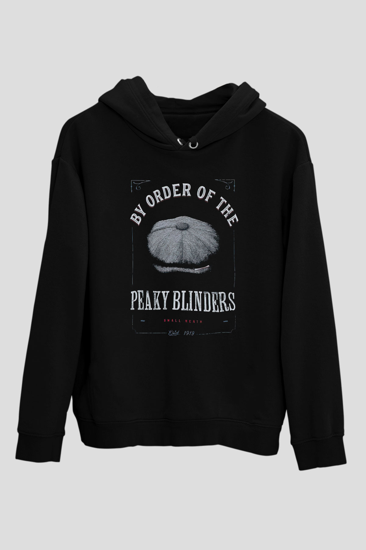 Peaky Blinders Baskılı Unisex Siyah Hoodie