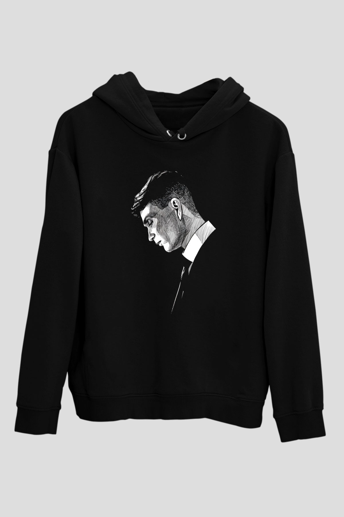 Peaky Blinders Baskılı Unisex Siyah Hoodie