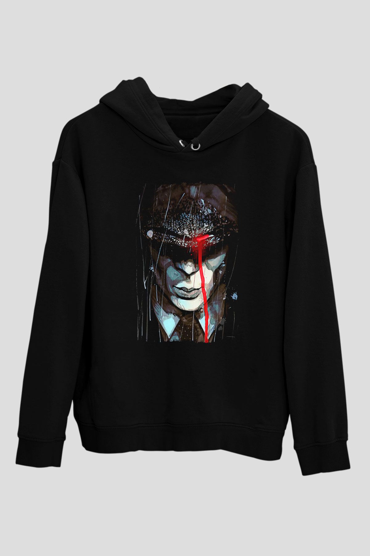 Peaky Blinders Baskılı Unisex Siyah Hoodie