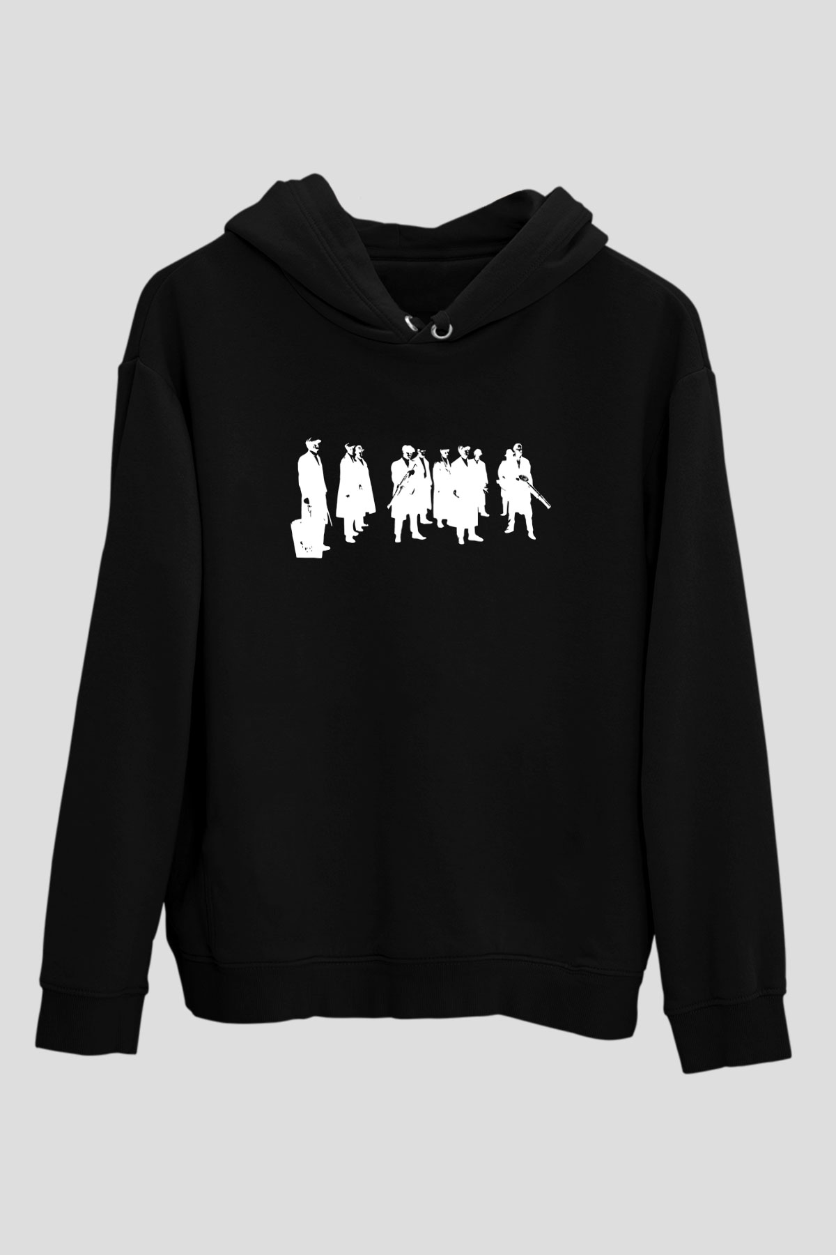 Peaky Blinders Baskılı Unisex Siyah Hoodie