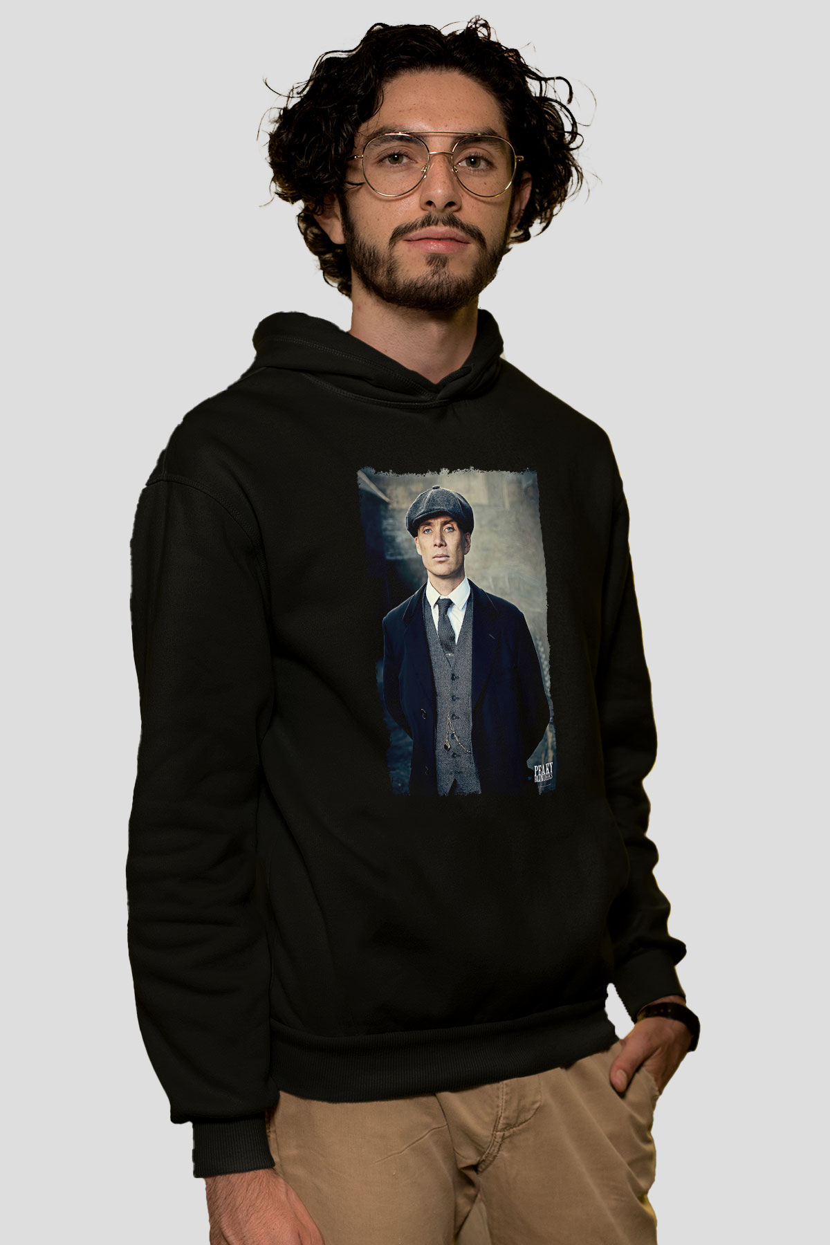 Peaky Blinders Baskılı Unisex Siyah Hoodie
