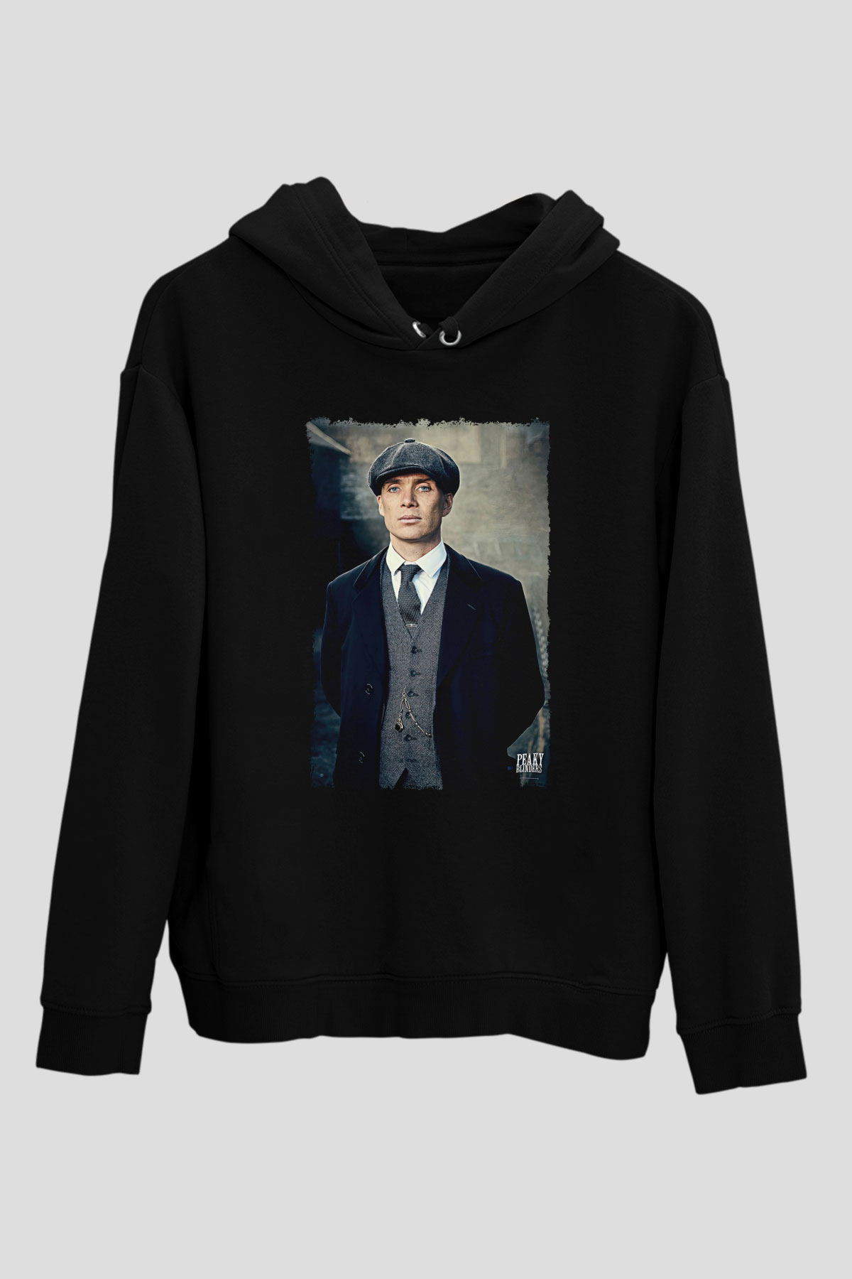 Peaky Blinders Baskılı Unisex Siyah Hoodie