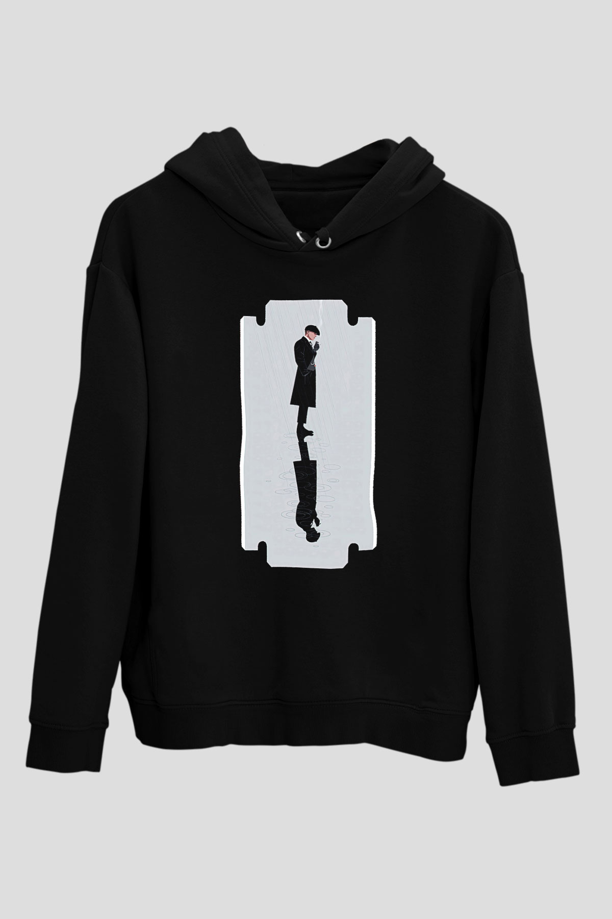 Peaky Blinders Baskılı Unisex Siyah Hoodie