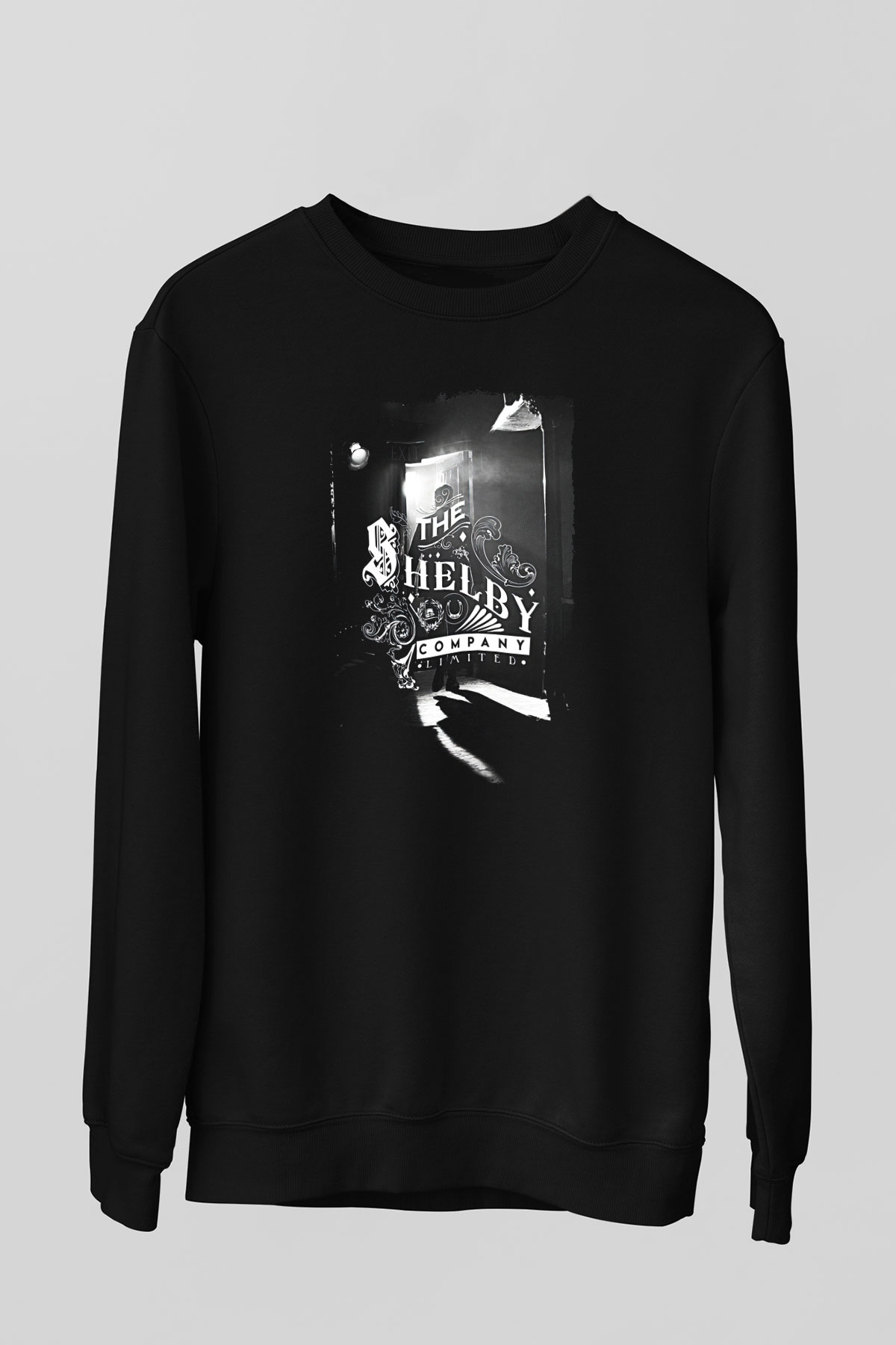 Peaky Blinders Baskılı Unisex Siyah Sweatshirt