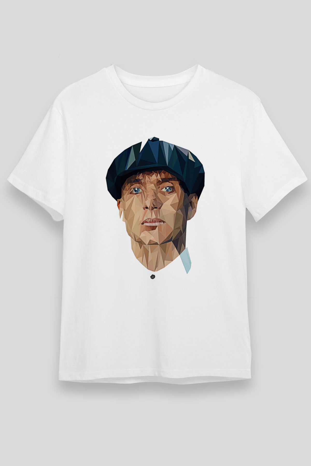 Peaky Blinders Unisex Baskılı Beyaz Tişört - Tshirt