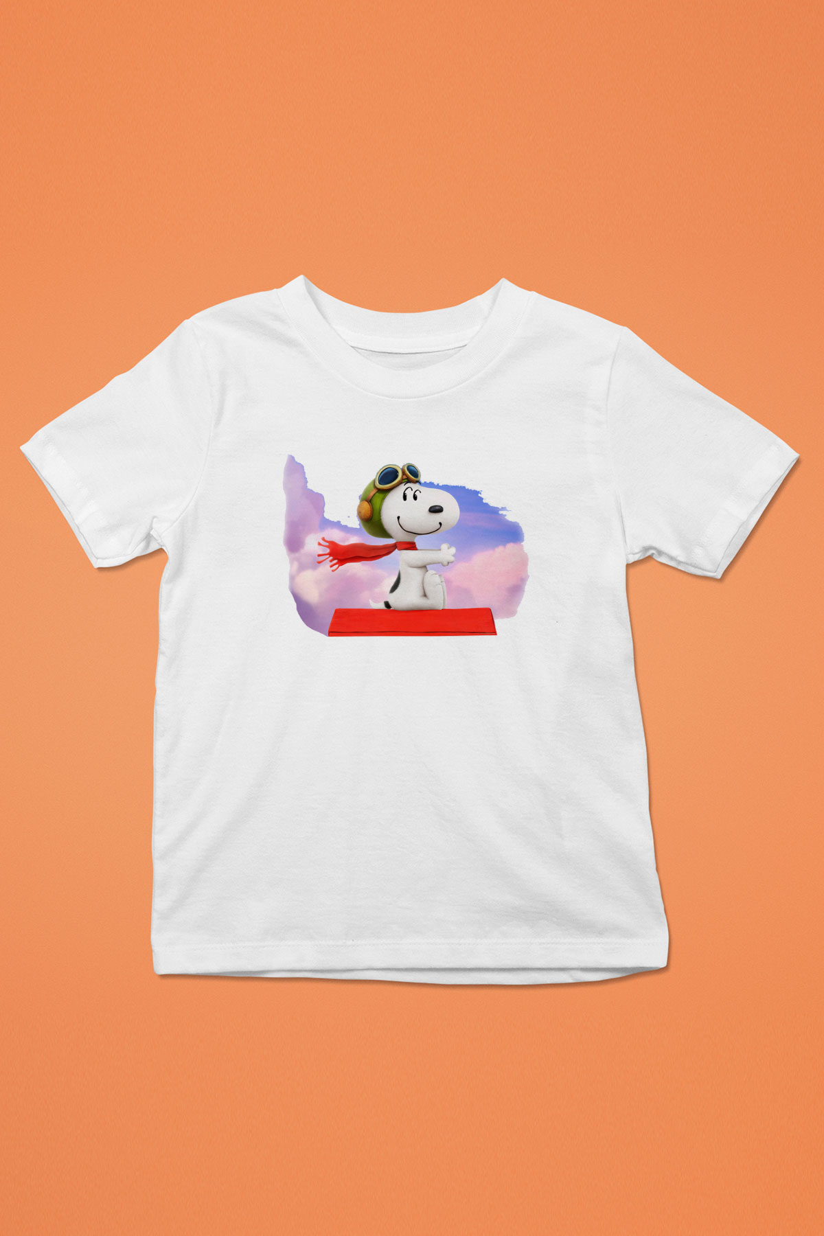 Peanuts Baskılı Beyaz Unisex Çocuk Tişört