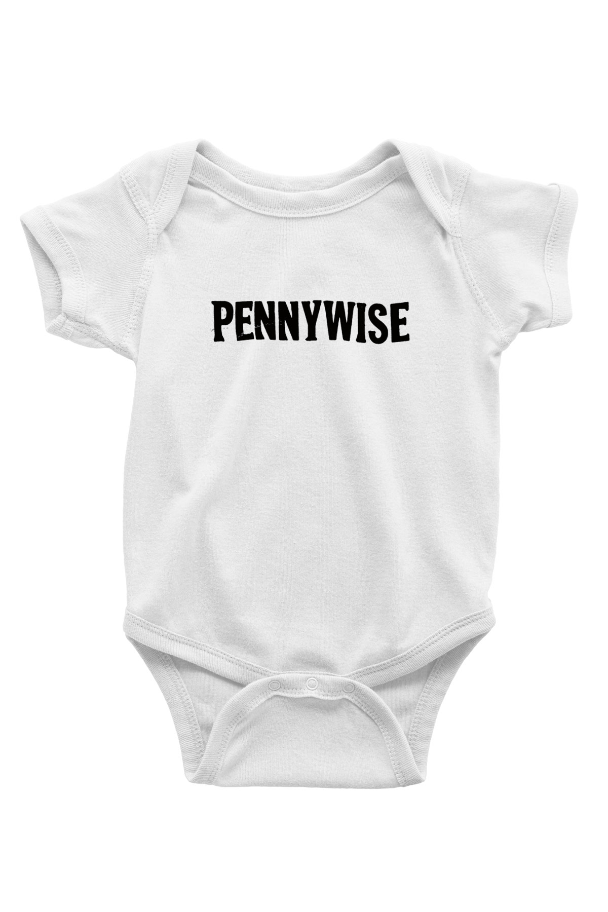 Pennywise Baskılı Beyaz Unisex Bebek Body - Zıbın