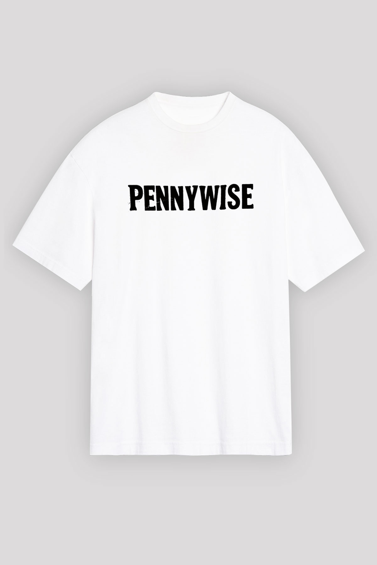 Pennywise Beyaz Unisex Oversize Tişört T-Shirt